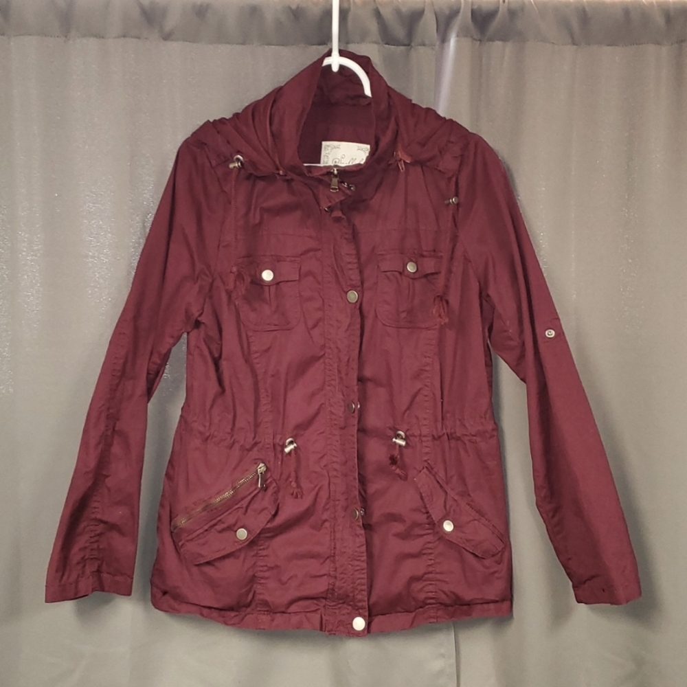 Snobbish XL Utility Jacket Lined with Zip off Hood